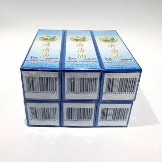 [แพค 6 ขวด] ยาหม่องน้ำ เช็ง เช็ง อิ๊ว กลิ่นยูคาลิปตัส (สีฟ้า) 23 มิลลิลิตร Cheng Cheng Oil 23 ml.