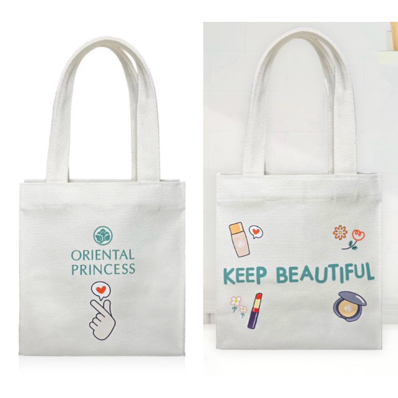 Oriental Princess New Year Bag Limited 2024 1pcs กระเป๋าผ้าหูหิ้วแคนวาส ผลิตจากผ้าคุณภาพดี ตัดเย็บอย่างประณีต