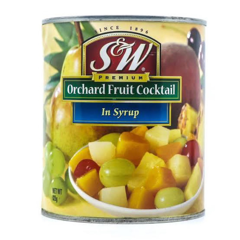SW orchard fruit cocktail in syrup ผลไม้รวมคอคเทล ในน้ำเชื่อม นำเข้า
