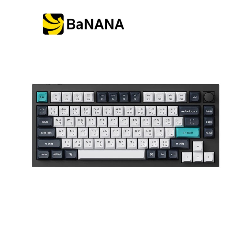 คีย์บอร์ดเกมมิ่ง Keychron Q1 Max Swappable RGB Backlight Knob Version by Banana IT