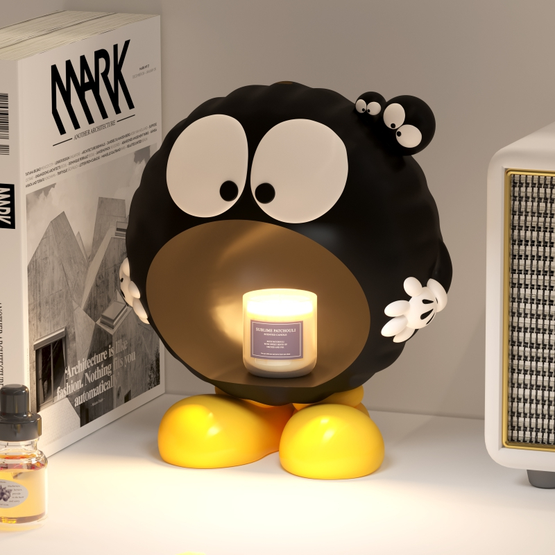 [ฟรี Halogen Bulb]โคมไฟเทียนหอม โคมไฟอุ่นเทียน โคมอุ่นเทียน Robot Candle Warmer Lamp โคมตุ๊กตา​