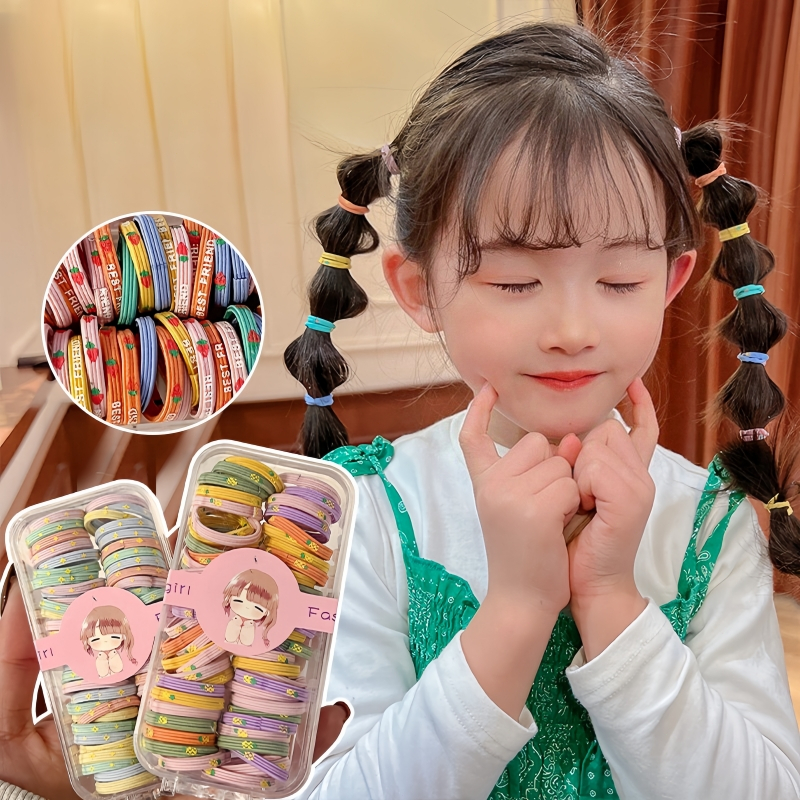 PRINCESS KESLI ยางยืดผมเด็ก ยางยืด ทรงเจ้าหญิง แบบยืด 60PCS
