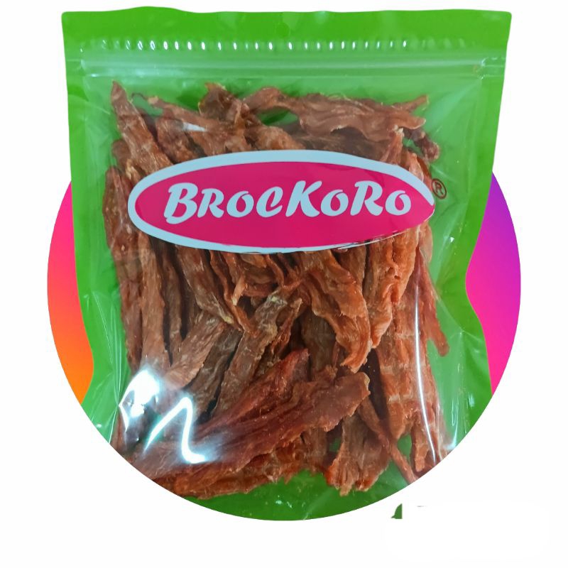 ขนมสุนัข Brockoro MU423-220g สันในไก่สไลด์อบแห้ง