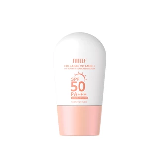 [ของแถม-กันแดดสูตรเดิม] Mille กันแดดสูตรน้ำผสมคอลลาเจน Collagen Watery Sunscreen SPF50 PA +++ 10ml.