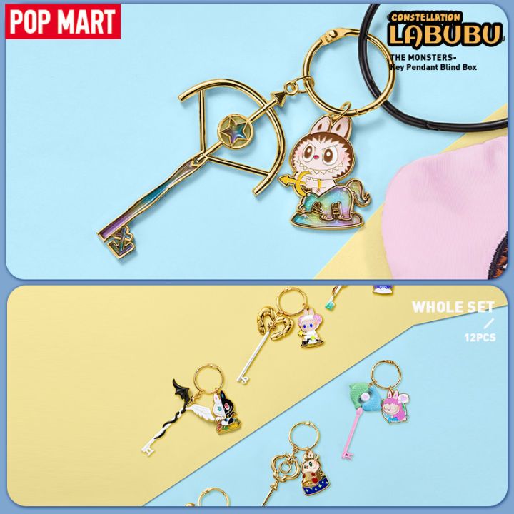POP MART Labubu Zodiac Keychain กล่องสุ่ม พวงกุญแจลาบูบู้ราศี ของแท้