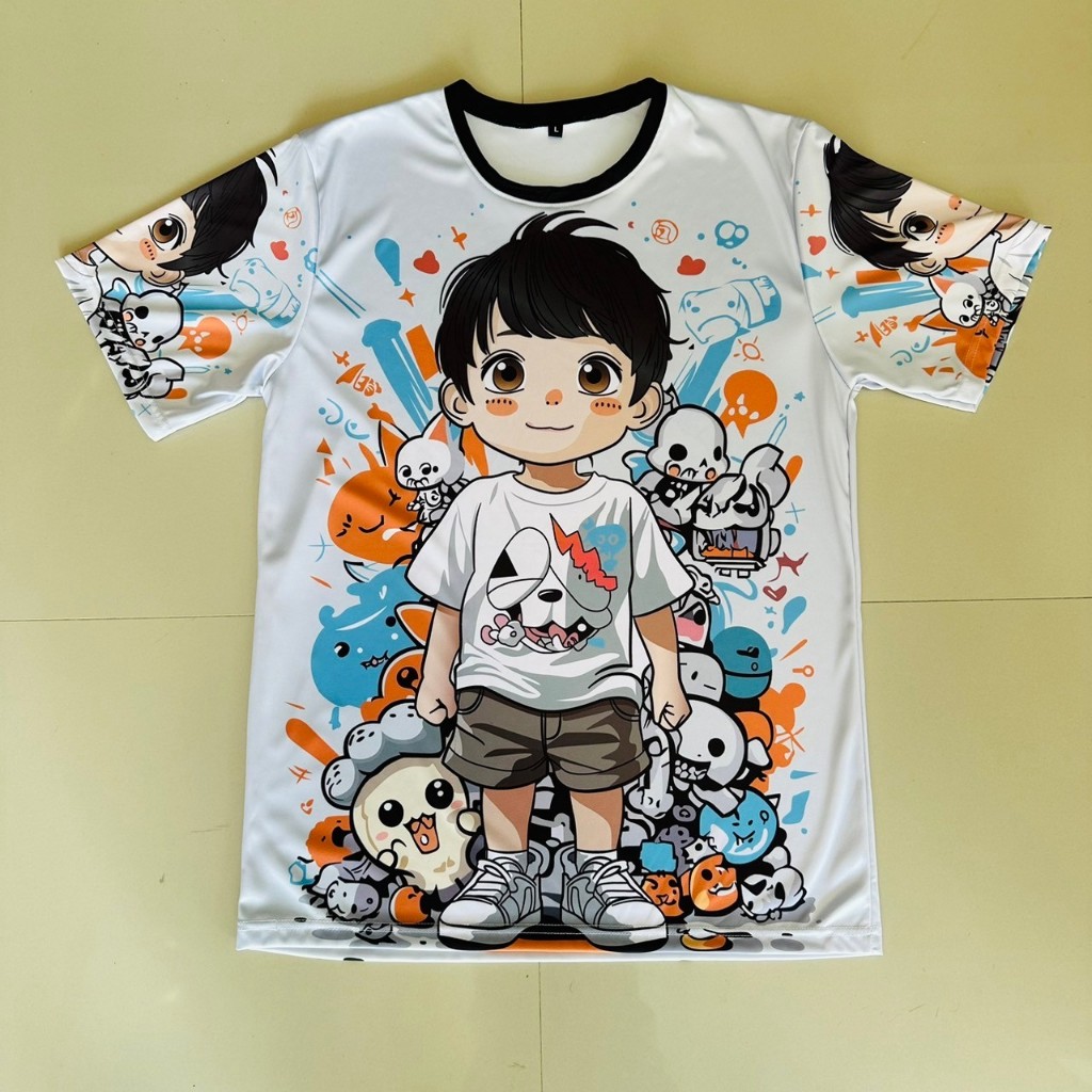 เสื้อยืดลายเด็กชายสุดน่ารัก