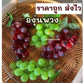 องุุ่นปลอม องุ่นพวง พร้อมส่ง🇹🇭 ผลไม้ปลอม ผลไม้ประดิษฐ์ ต้นไม…