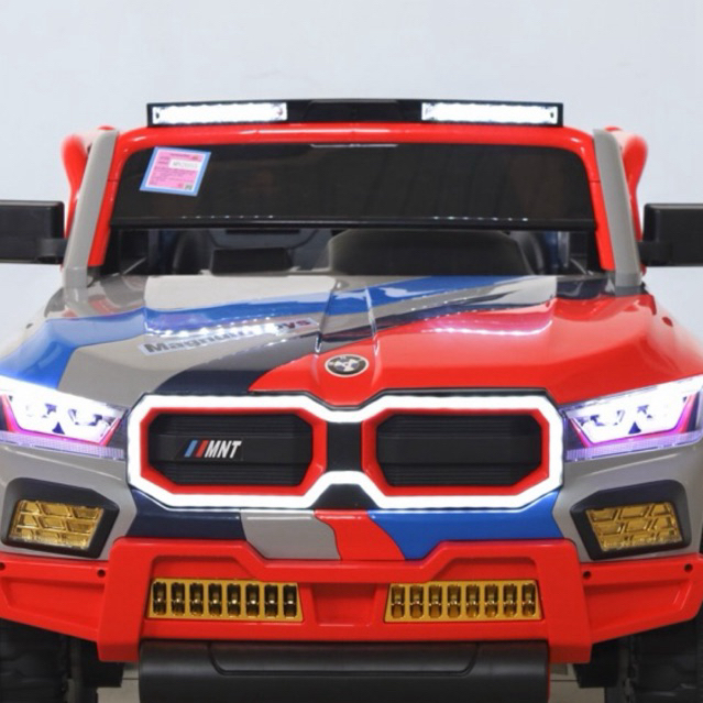 BMW Rambo Red-Edge 4X4 | คันใหญ่ แข็งแรง รับน้ำหนัก 100kg | 5 มอเตอร์ |ไฟ LED | บังคับผ่านมอถือ บลูทูธ| รถแบตเตอรี่เด็ก