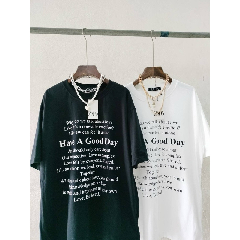พร้อมส่ง เสื้อยืดโอเวอร์ไซส์ Oversize No.23 have a good