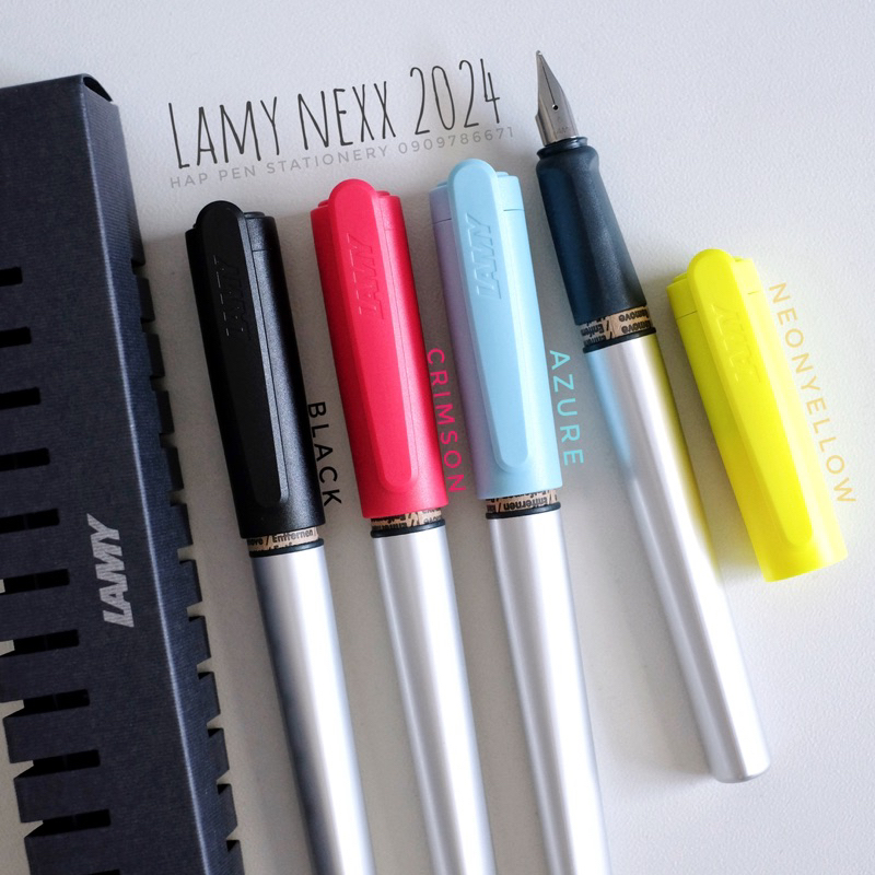 **พร้อมส่ง** Lamy Nexx Neon yellow azure crimson black ปี 2024 ลามี่ รุ่นเน็กซ์ ลิมิเตต