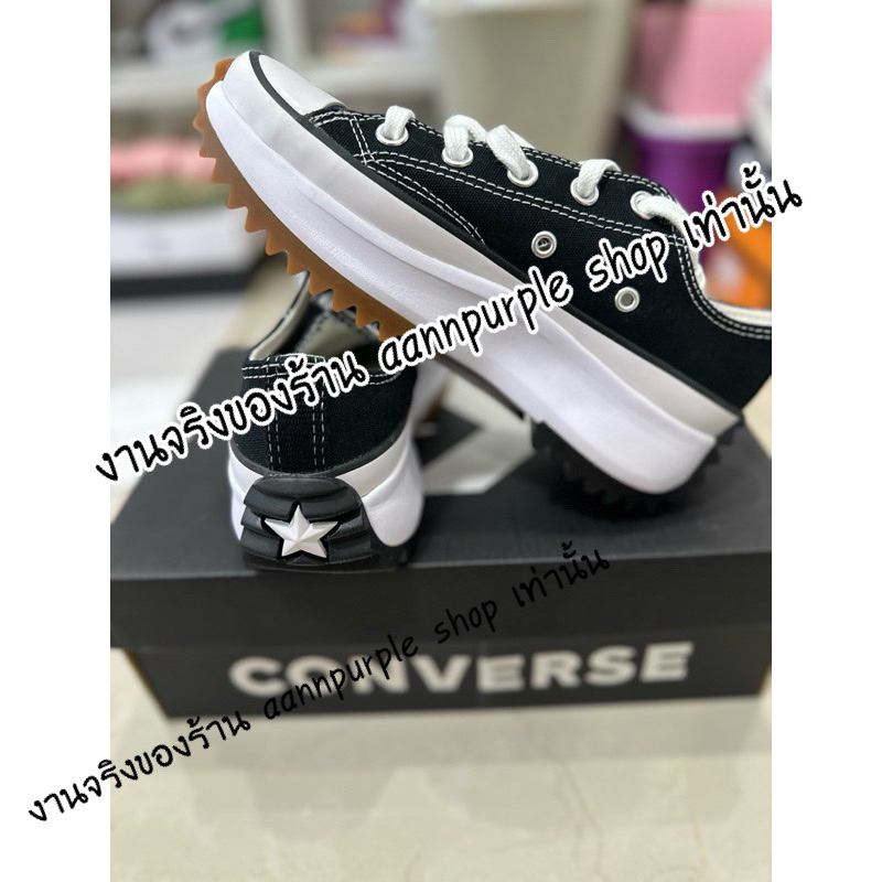 รองเท้าผ้าใบ run star hike ox black US4/36/22CM สีดำ Size36 แท้💯จากช็อป อุปกรณ์ครบพร้อมใบเสร็จ