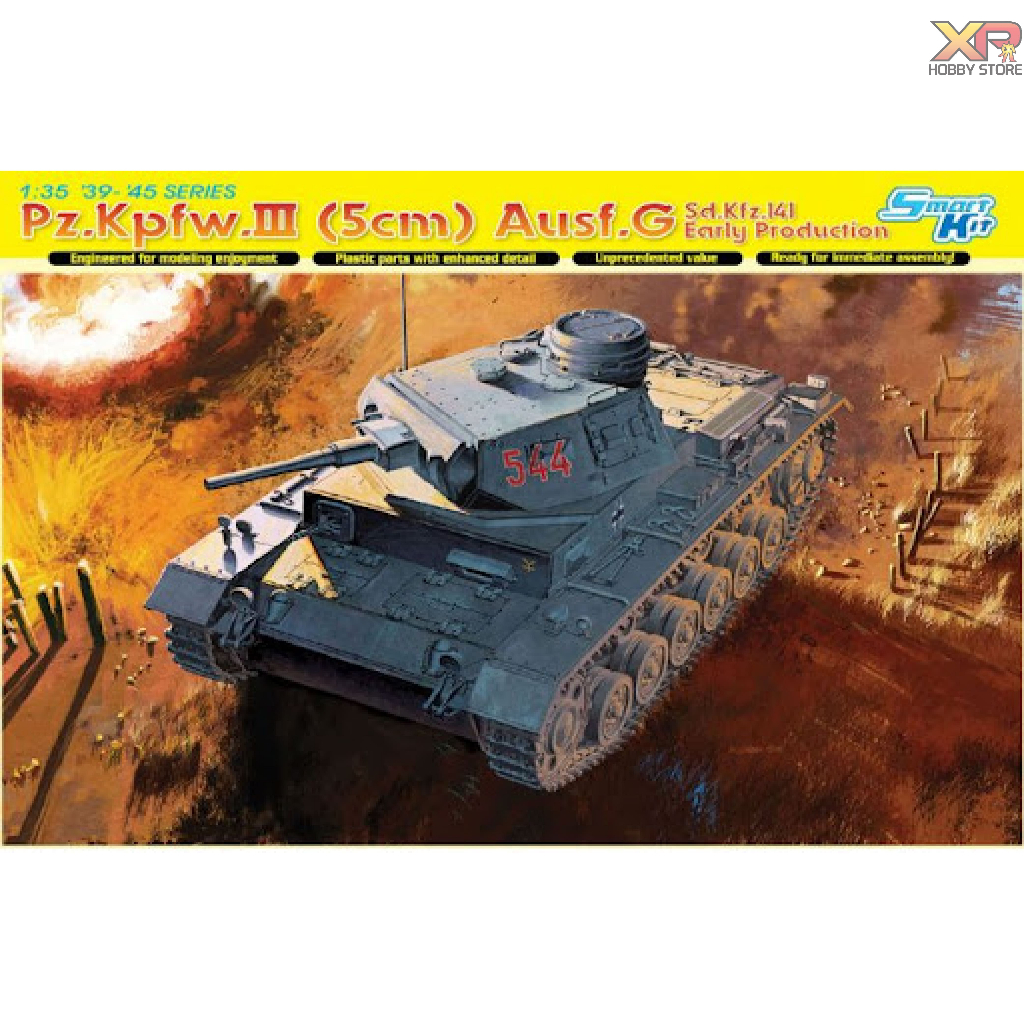 [Dragon Model] 1/35: Pz.Pfw.III(5cm) Ausf.G EARLY (DRA 6639)