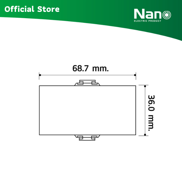 NANO สวิตซ์ 2 ทาง ขนาด 3 ช่อง Classic series (1 ชิ้น/กล่อง ) รุ่น NN-SW203