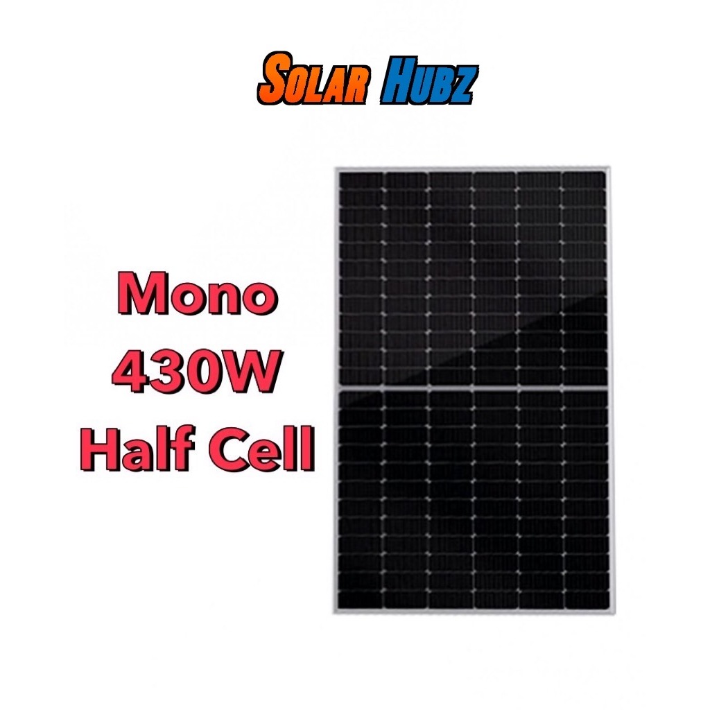 แผงโซล่าเซลล์ 430 วัตต์ solarcell Mono Half Cell