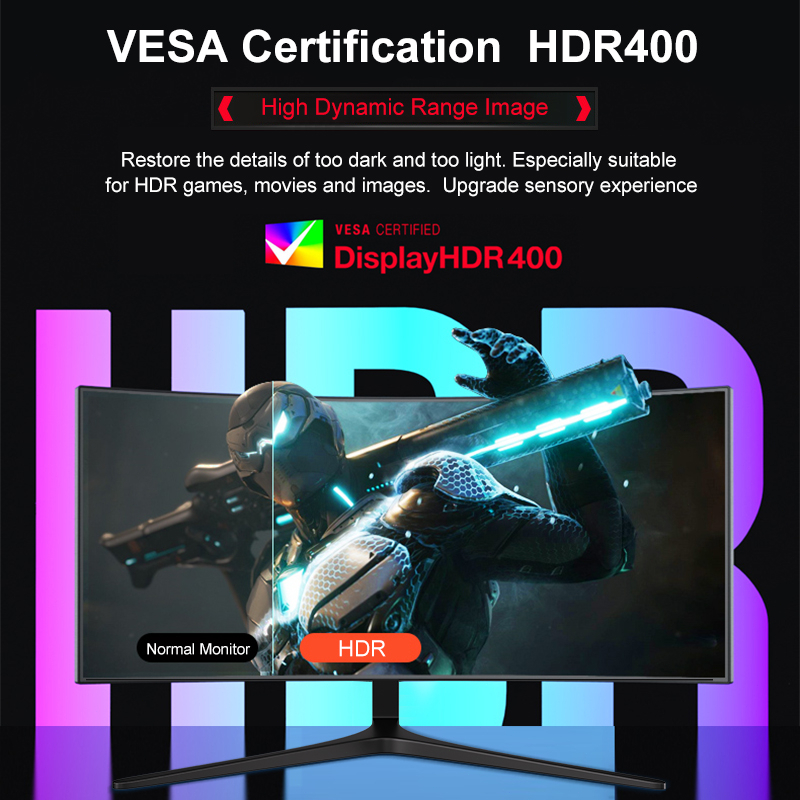 จอคอมพิวเตอร์ จอคอม 27 นิ้ว 165HZ มีลำโพงในตัว จอโค้ง 75 HZ มิ่ง IPS 4k VGA+HDMI - รูปที่ 2