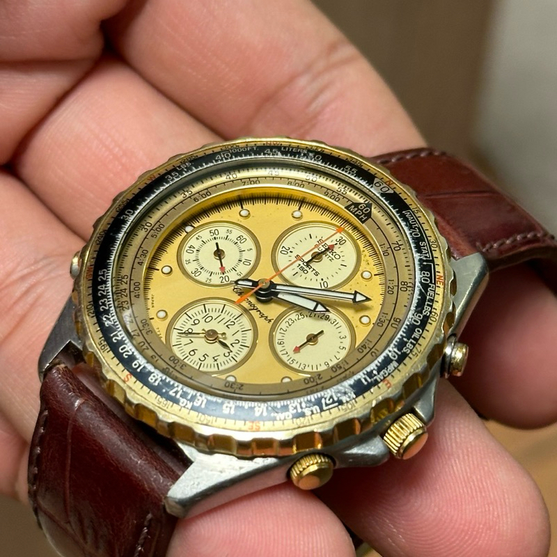 Seiko chronograph 7T34-6A00 นาฬิกามือสองสภาพสวย
