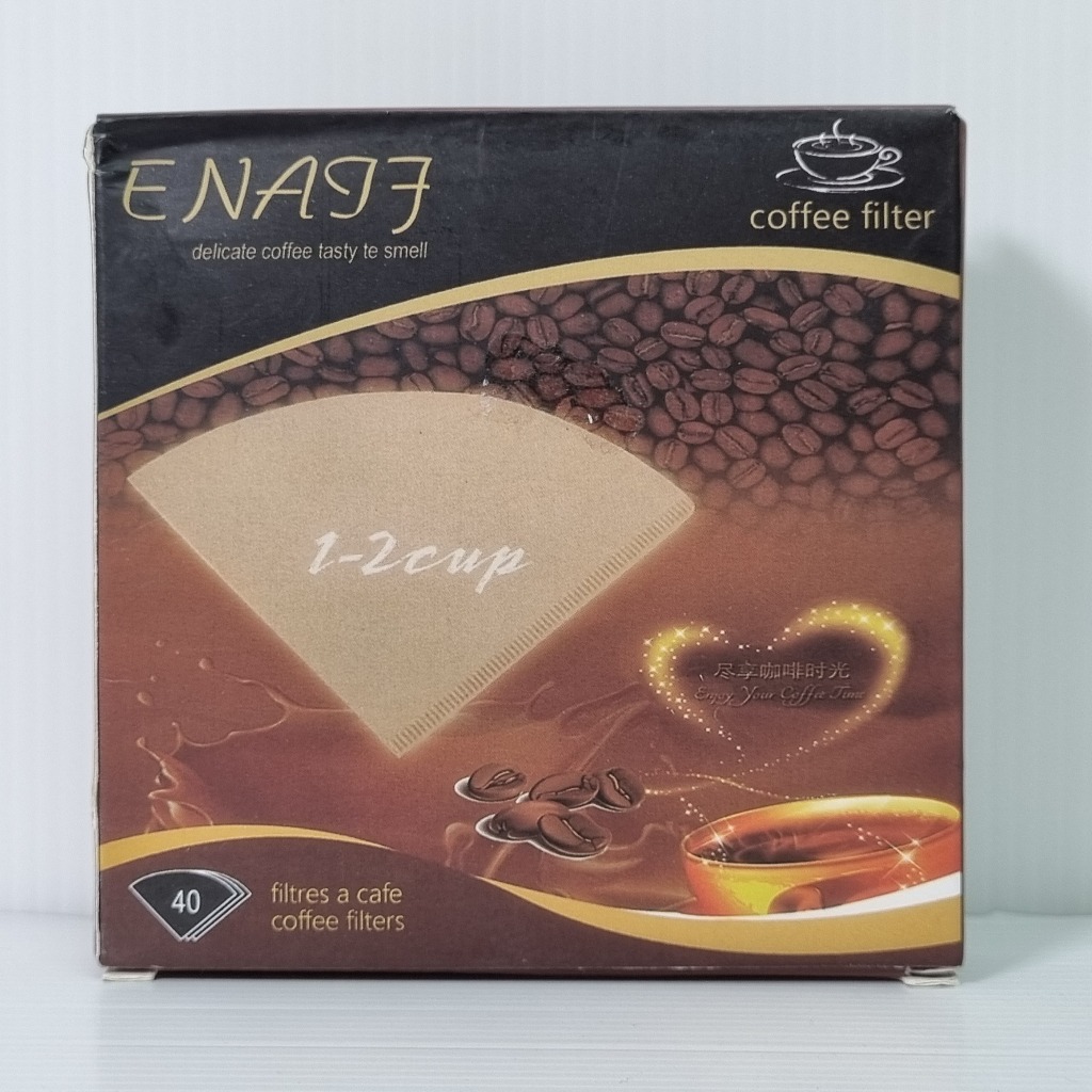 ส่งไว!! กระดาษดริป  (1 กล่อง 40 แผ่น) กระดาษกรองกาแฟ Drip Coffee Paper Filter V/U Shape V2JL (1 กล่อ