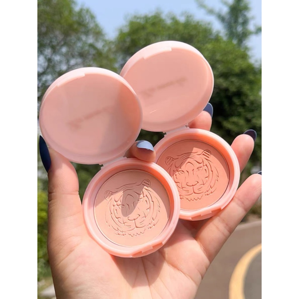 บลัชออนปัดแก้ม เนื้อฝุ่น ประกายมุก สีแดงธรรมชาติ สําหรับผู้หญิง5186