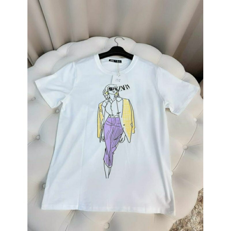 เสื้อยืด ลายชน Shop Zara งาน Hiend Yosita