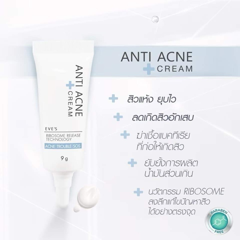 EVE'S เจลแต้มสิว ลดอาการอักเสบ สิวหัว สิวหนอง อีฟส์แท้100%