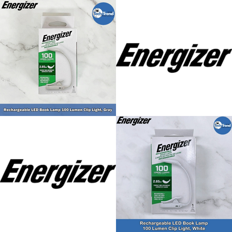 (Energizer) Rechargeable LED Book Lamp 100 Lumen Clip Light, White ไฟฉาย LED แบบหนีบ ไฟอ่านหนังสือ ค