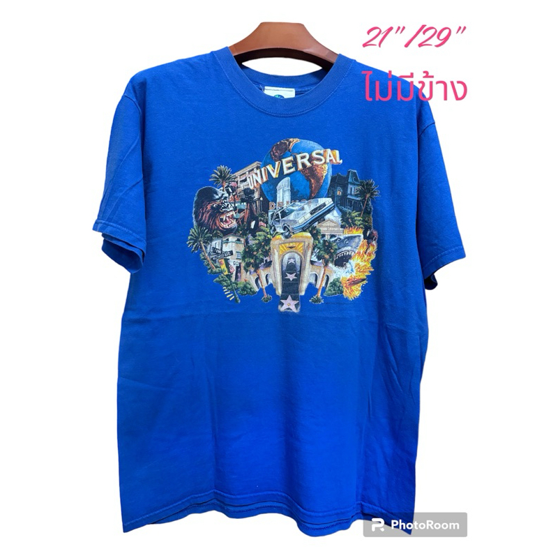 Universal studio Hollywood ป้ายรุ่นเก่าน่าเก็บสะสมมากค่ะสภาพดี9 / 10 เสื้อยืดมือสอง ลิขสิทธิ์แท้￼