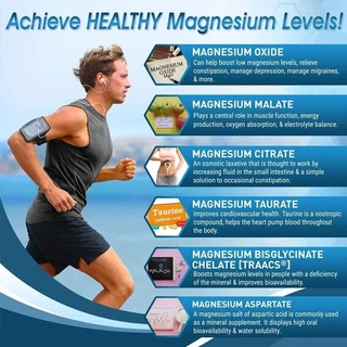 VTEAY Magnesium Glycinate+Malate VitaminD3 Capsules แมกนีเซียมไกลซิเนต+มาเลตวิตามินดี3แคปซูล วิตามินรวม อาหารเสริม 90Pcs
