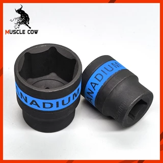 MUSCLE COW ชุดบล็อกประแจ เครื่องมือช่าง ชุดประเเจ ประแจ ชุดบล็อก 24 ชิ้น ขนาด 1/2 จำนวน 24 pcs
