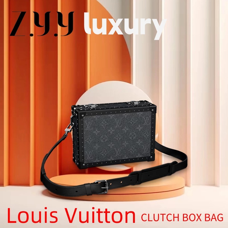 New Hot sales ราคาพิเศษ Ready Stock หลุยส์ วิตตอง Louis Vuitton CLUTCH BOX ซองแข็งขนาดเล็ก/กระเป๋าแมสเซนเจอร์ผู้ชาย