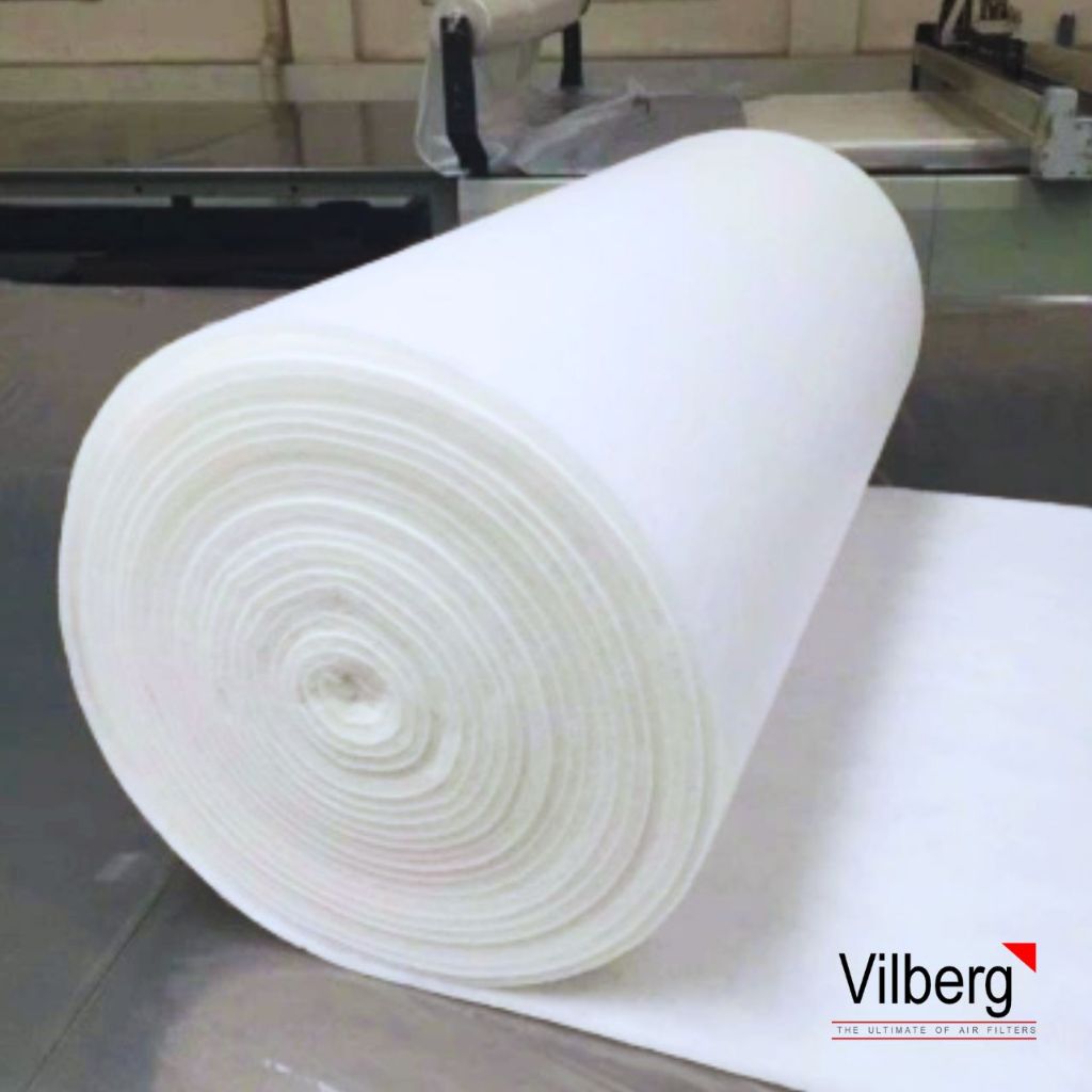 ฟิลเตอร์กรองลมเข้า ฟิลเตอร์ห้องพ่นสี ดักละอองสีลมออก ฟิลเตอร์กรองฝุ่นหยาบG3 ฟิลเตอร์เนื้อใยล้างได้ (แบบม้วนเต็ม)