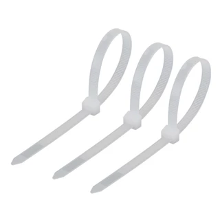 เคเบิ้ลไทร์ สี​ใส สายรัดเคเบิ้ลไทร์ (หนวดกุ้ง) cabletie ถุงละ100เส้น ขนาด4" 6" 8" 10" 12" 14"
