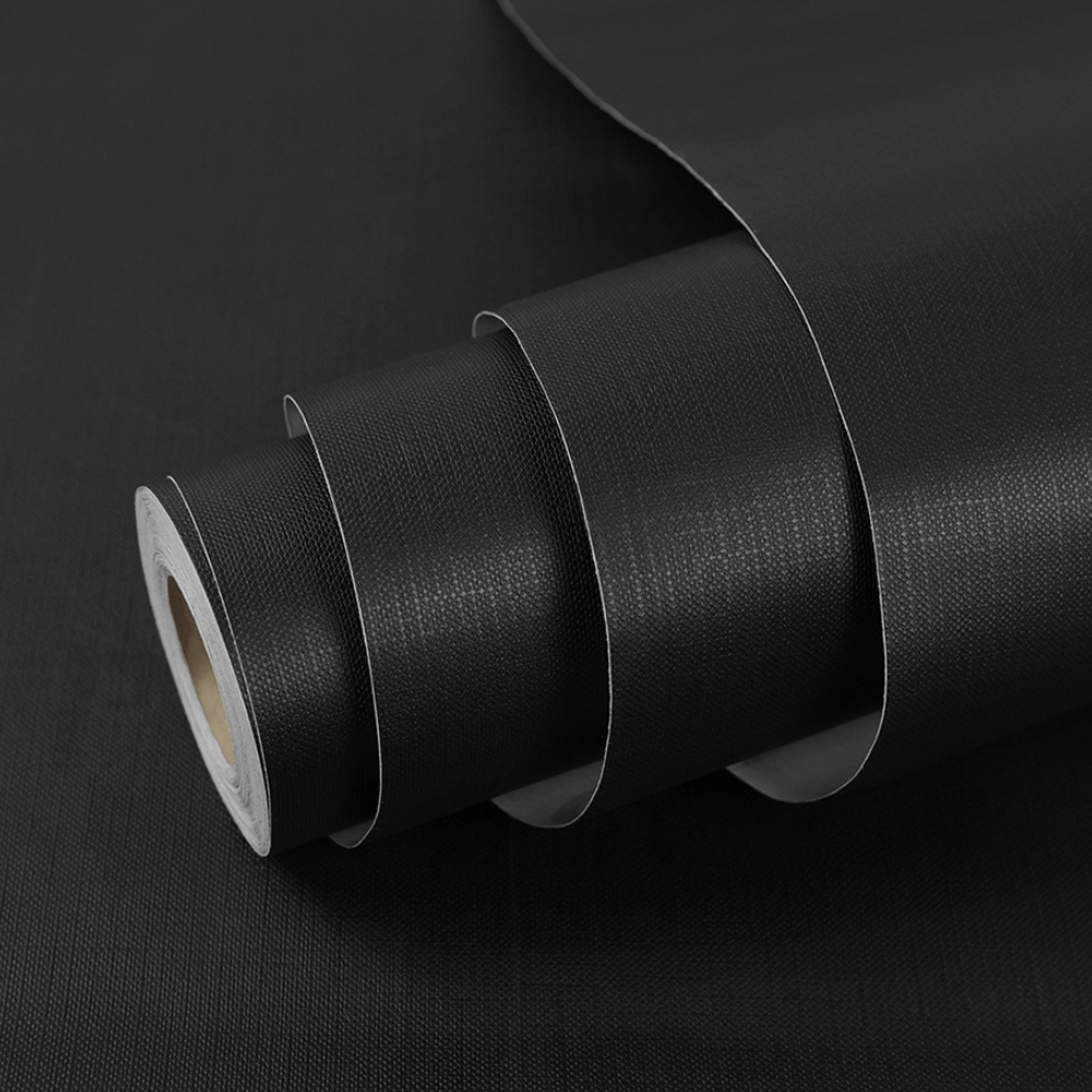 PVC วอลเปเปอร์สีพื้น สติ๊กเกอร์ติดผนัง กาวในตัว ขนาดกว้าง 60ยาว 300ซม