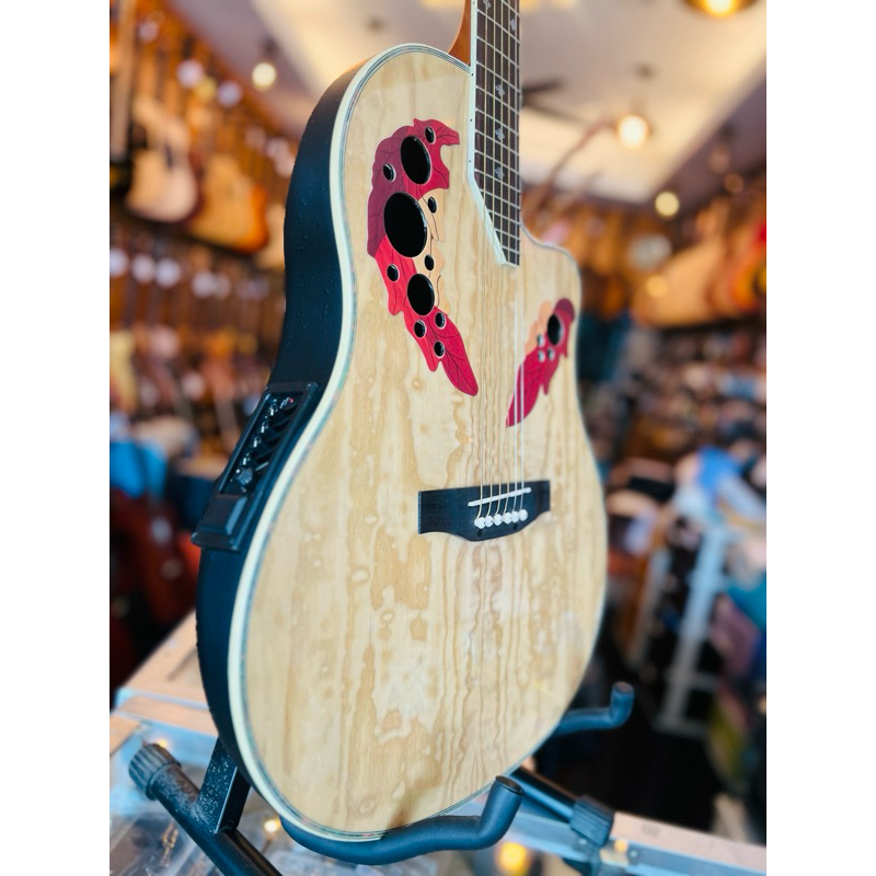 กีต้าร์หลังเต่า#หลังเต่าสไตล์_ovation Adaltis รุ่น kd41  “กลิ่นอายแห่งยุค 90”  กำลังจะมา♥️♥️ 💥มี 2 ลายให้เลือก ✔️ลายไม้