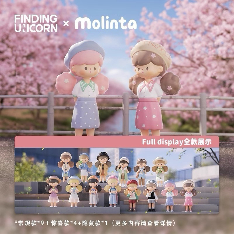 พร้อมส่งในไทย แบบระบุตัว เช็คการ์ด Molinta Spring City Wondering สีพิ