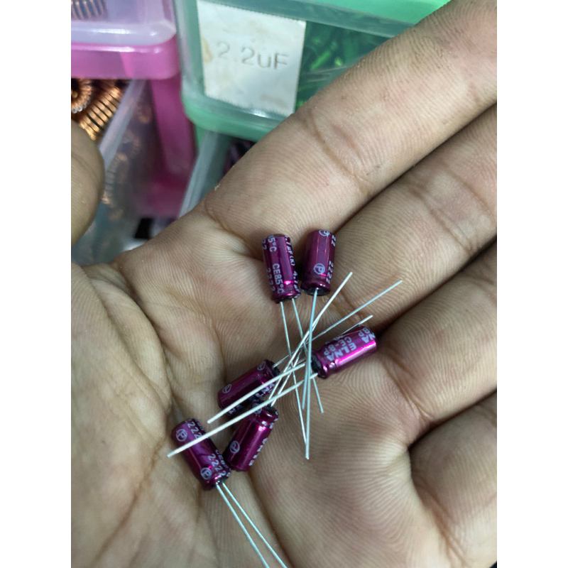 Elna 4.7uf 25v BP (แบบไม่มีขั้ว)  มีของพร้อมส่ง