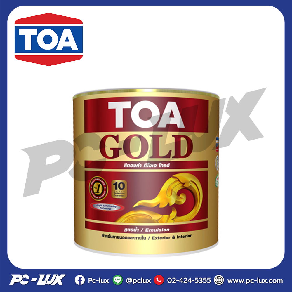 TOA สีรองพื้นอะคริลิก สูตรน้ำ รุ่น  #GW919 โกลด์ ขนาด 1 แกลลอน