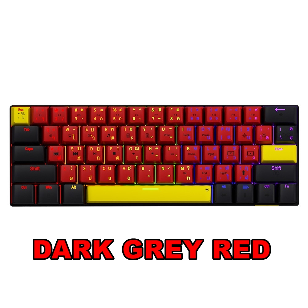 คีย์บอร์ด Neolution E-Sport PATHEON Gaming 60% Keyboard Mechanical JiXian Brown Switch คีบอร์ดเกมมิ่ง ประกันศูนย์ 2 ปี