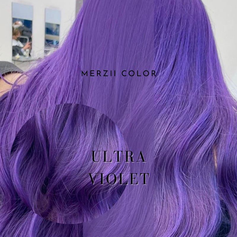 MERZii Color สีม่วงเข้ม Ultra Violet (พื้นผมระดับ 10