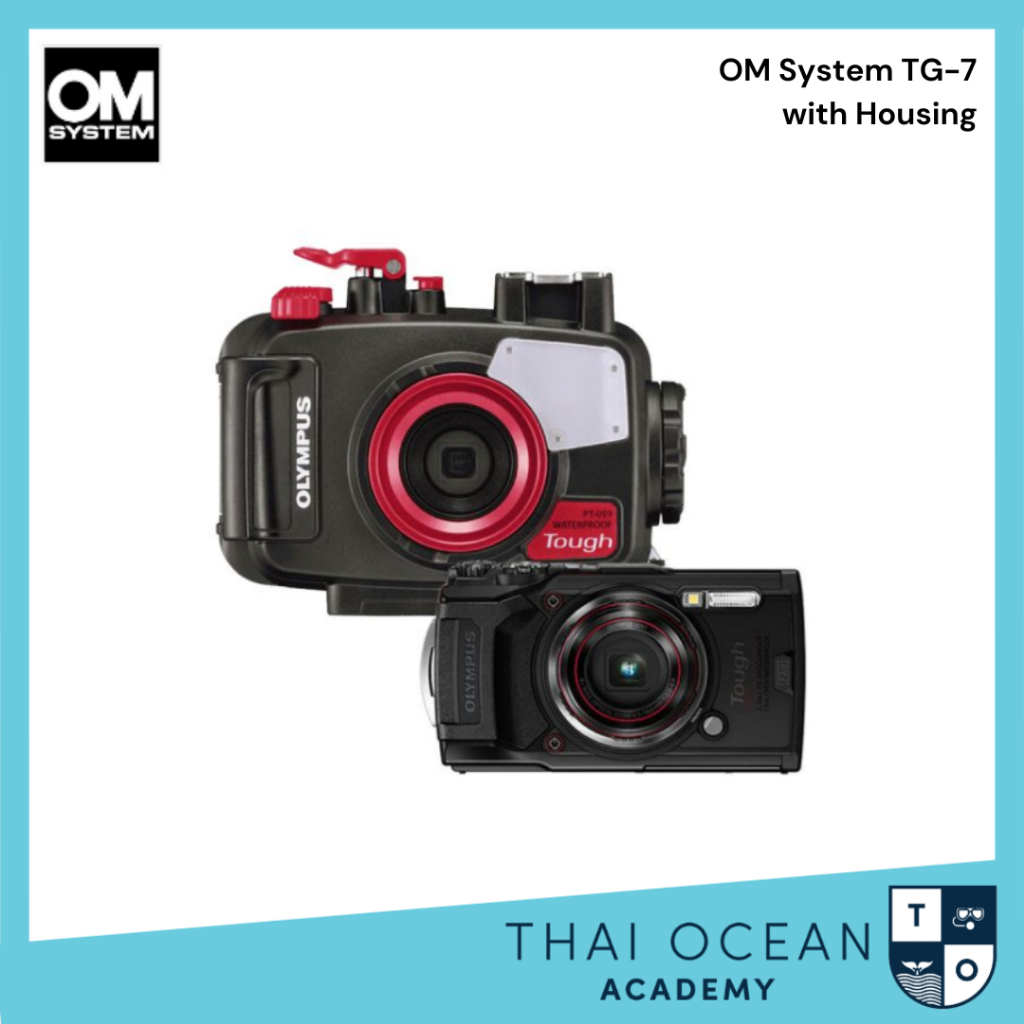 Olympus OM SYSTEM Tough TG-7 & Housing Set กล้องกันน้ำโอลิมปัส TG-7 พร้อม Housing สำหรับดำน้ำ