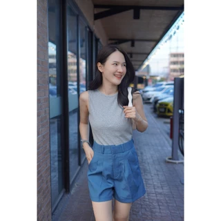[P1Y] เสื้อแขนกุดรุ่นยาว ผ้าไม่บางใส่สบาย แมชง่ายจึ้งทุกลุค
