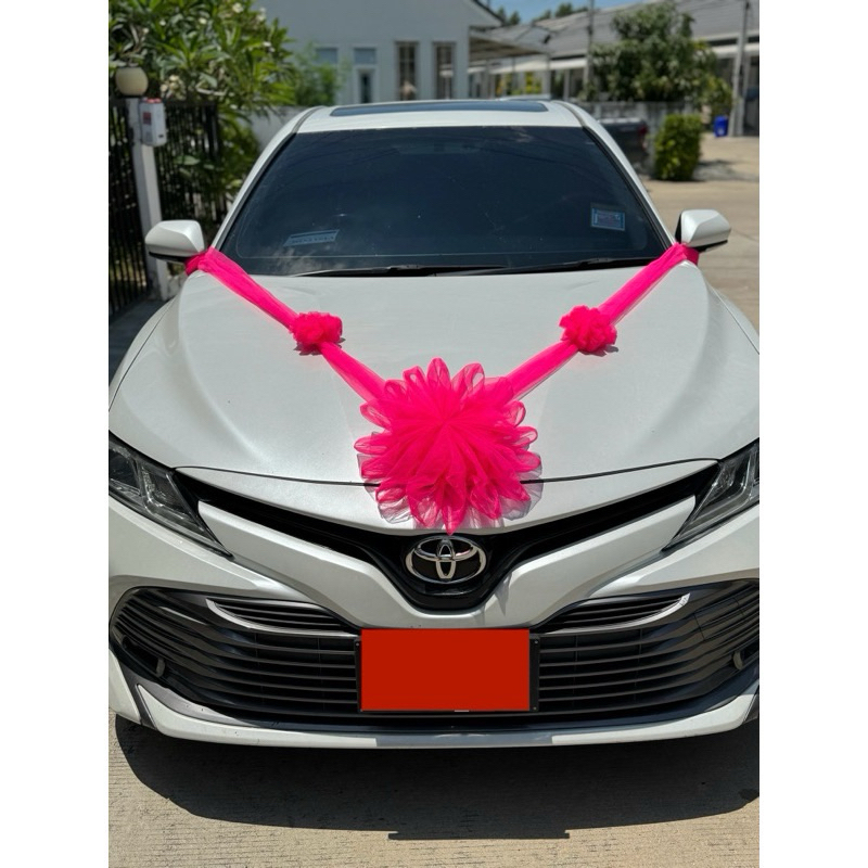 โบว์ติดหน้ารถเจ้าบ่าว โบว์ติดหน้ารถงานแต่ง ราคาส่ง 10 ชิ้น 900 บาทครับ - รูปที่ 2