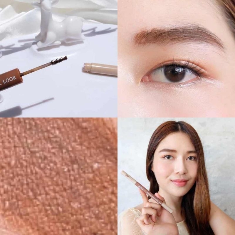 ดินสอเขียนคิ้ว 3in1 มาพร้อมมาสคาร่าคิ้ว Inn Beauty Triple Eyebrow Professional Look