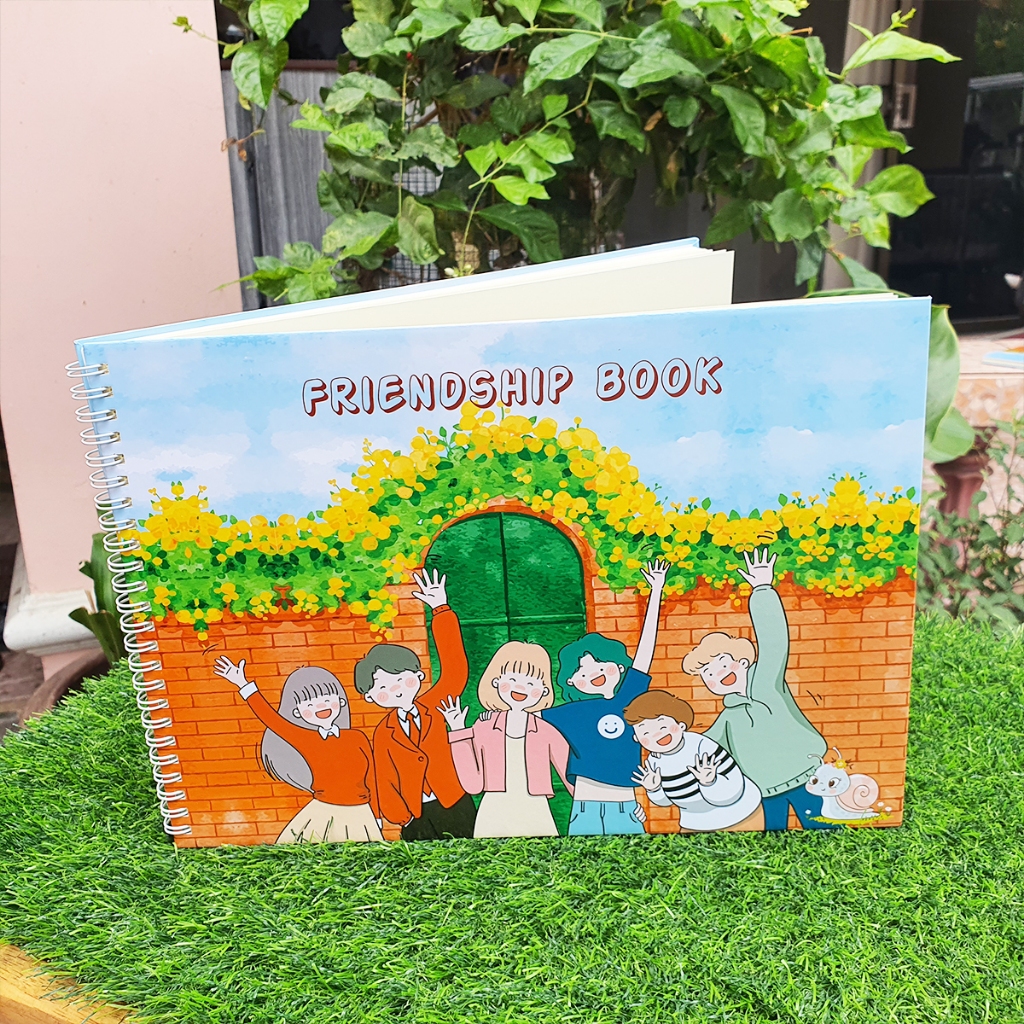 สมุดเฟรนด์ชิพ Friendship book เล่มเล็ก ขนาดA5(15x21cm) พร้อมส่ง สำหรับเขียนคำอวยพรของเพื่อนจบการศึกษา