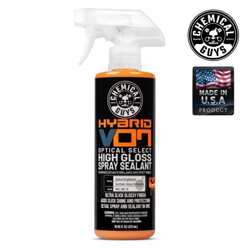 (ของแท้💯%) Hybrid V07 High Gloss Spray Sealant & Quick Detailer (16 oz), Chemical Guys, สเปย์waxเคลื