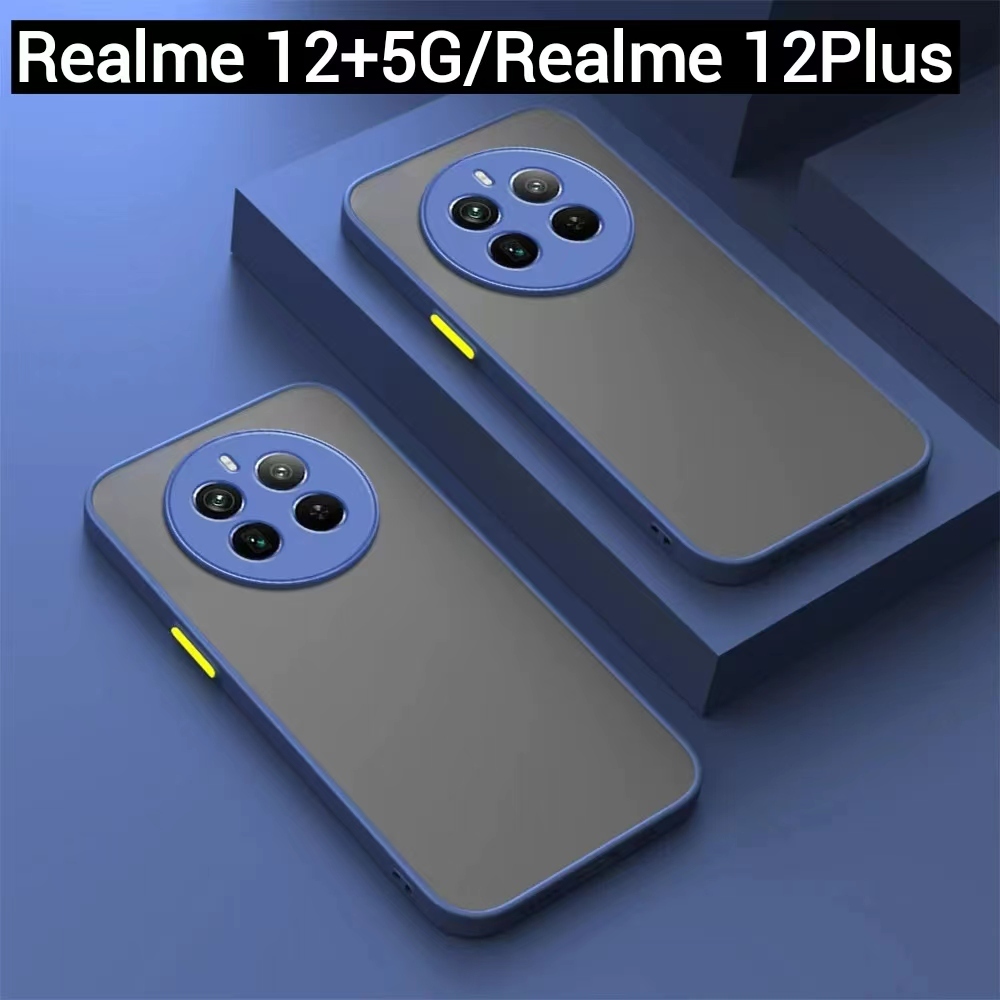Realme 12X 5G/Realme 12 Pro 5G/Realme 12Pro+5G/Realme12 5G/Realme 12 Plus 5Gเคสขอบนิ่มหลังแข็งขุ่นคล