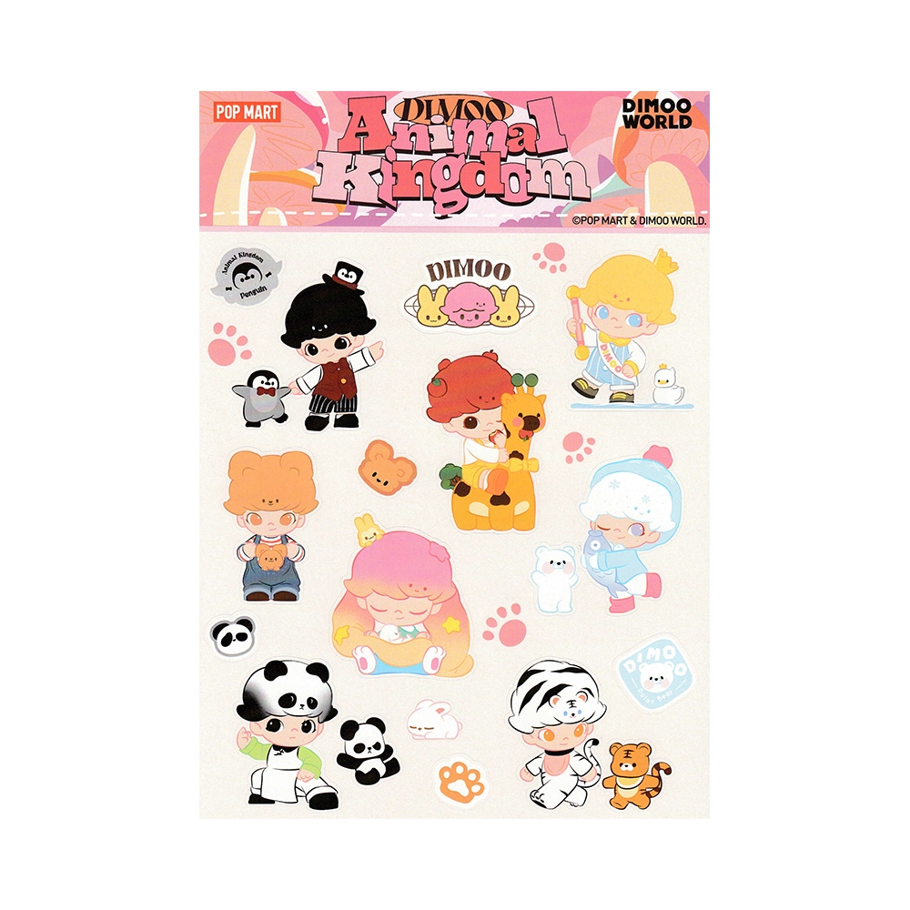 ❣️พร้อมส่ง❣️ สติกเกอร์ Popmart Dimoo Animal Kingdom Sticker