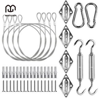 MEET COZY M6ชุดอุปกรณ์เสริมผ้าบังแดด Shade Sail Hardware สเตนเลส 304 # 1 FM6