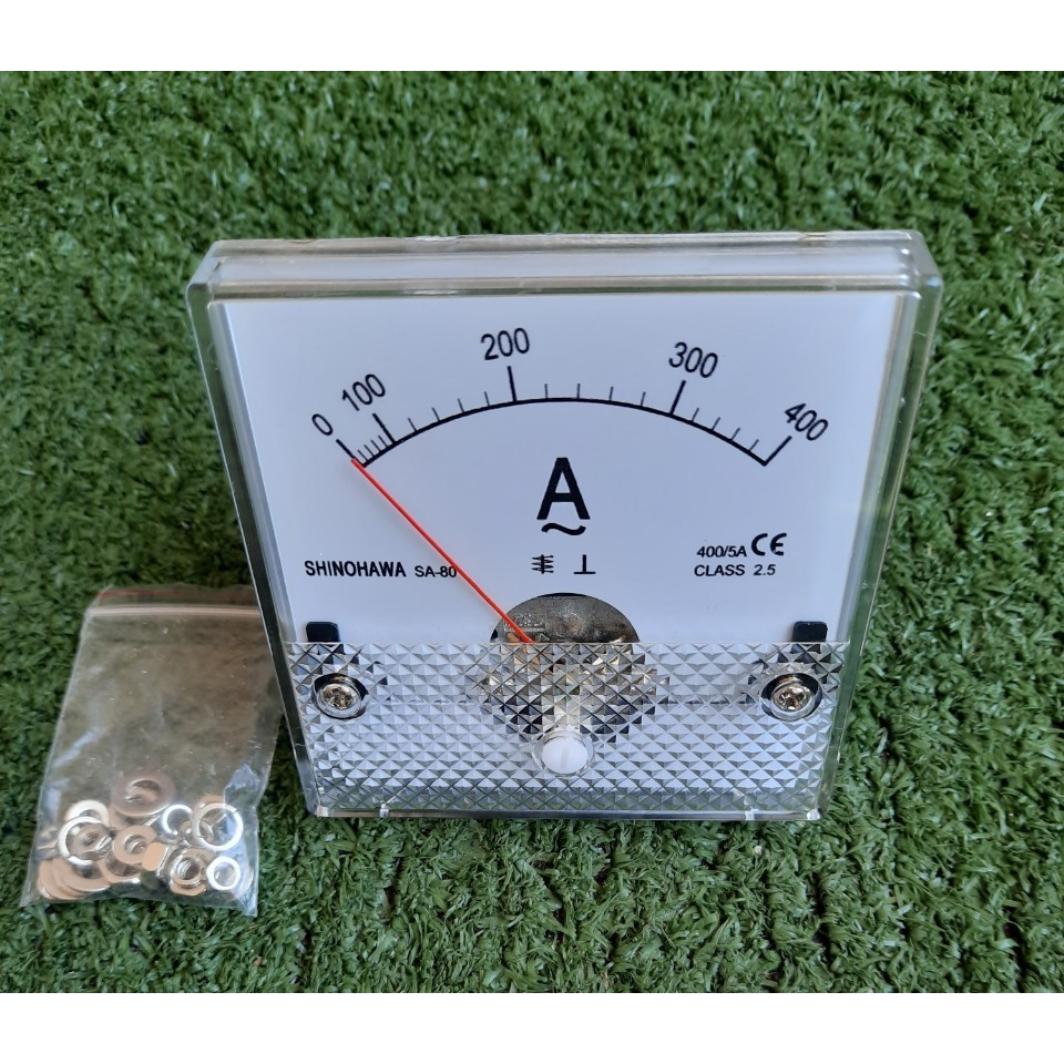 Shinohawa : AC Amp Meter ต่อผ่าน CT400/5 MT821