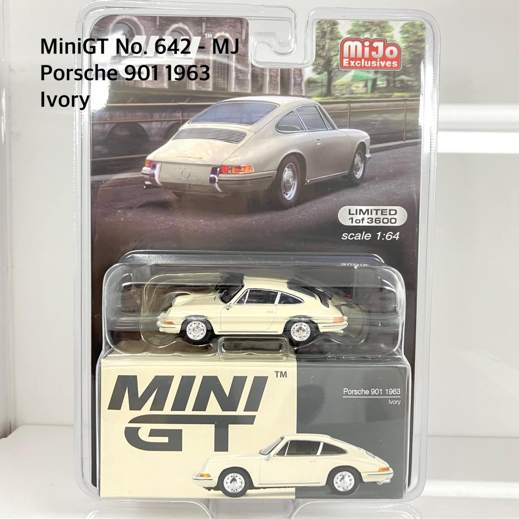 Mini GT No.642-MJ  Porsche 901 1963 Ivory LHD / USA Blister Packaging