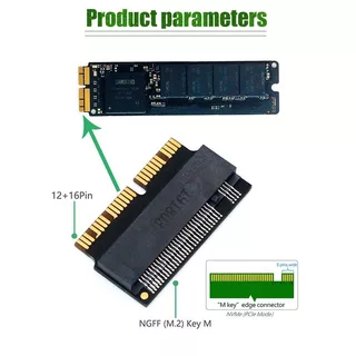 การ์ดอะแดปเตอร์แปลง ตัวแปลง SSD m.2 NVME เหมาะกับMacbook Air/Pro 2013 2014 2015 2016 2017 ร้านอยู่ที่ไทย